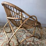 Rattan basket chair