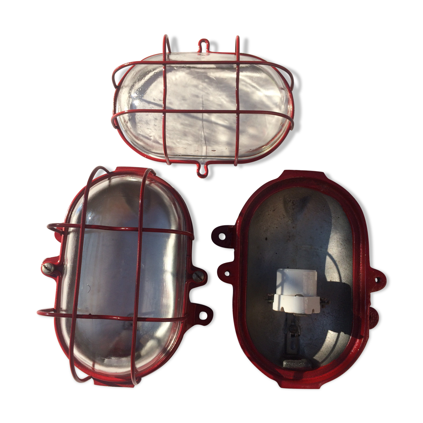 2 industrial wall lamps