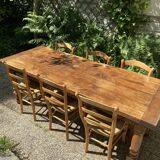 Set of 6 straw chairs