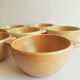 Set of 6 ear bowls in gres cnp gres village France vintage old