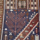 Vintage carpet turkmen belutch afghan 88x146 cm