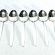 Georg jensen - cypress model - set of 6 table spoons in silver