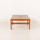 Ox Art extra large coffee table in teak and ceramic tiles, Denmark 1970s