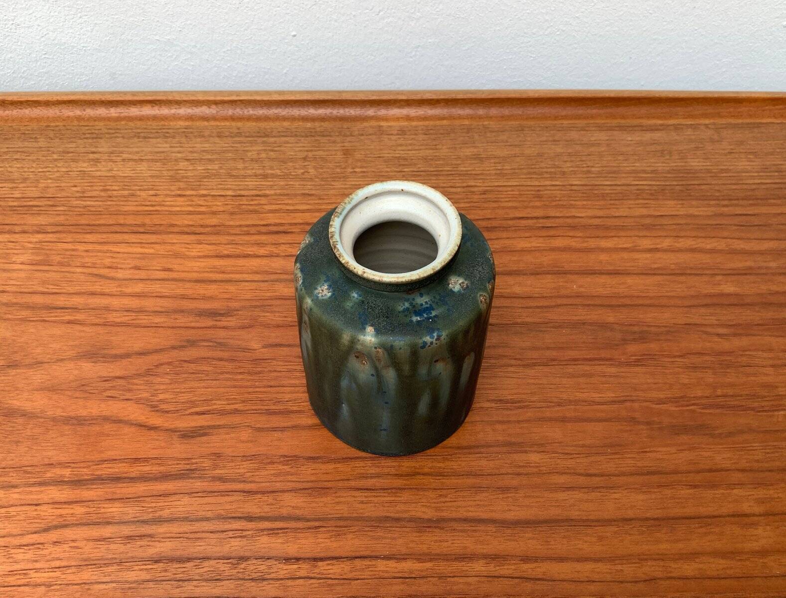 Mid-Century Minimalist Studio Pottery Vase by Rolf Weber for Rolf Weber Steinzeug, 1960s