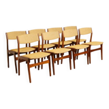 8 dining chairs | rosewood | reupholstered