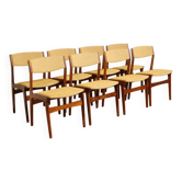 8 dining chairs | rosewood | reupholstered
