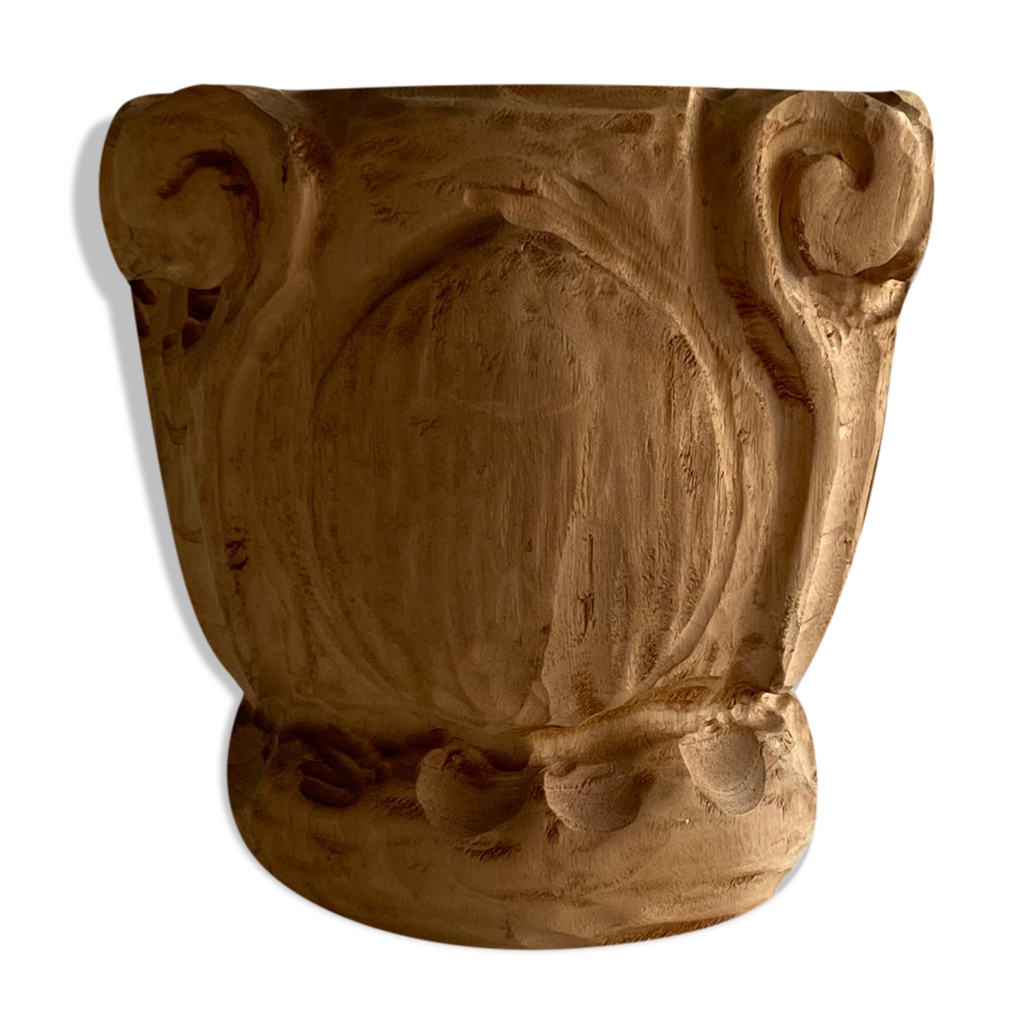 Wooden vase