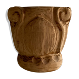 Vase en bois