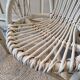 Set of 2 rattan children's chairs