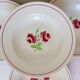 4 assiettes creuses K et G Luneville modèle Rose Mai 2106209
