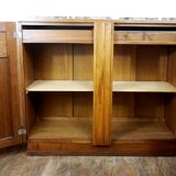 Sideboard art deco 1930 walnut floral pattern
