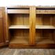 Sideboard art deco 1930 walnut floral pattern
