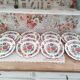 Set of 8 flat plates Sarreguemines model Vence