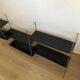 Vintage gold black string shelf 1960 144x60cm