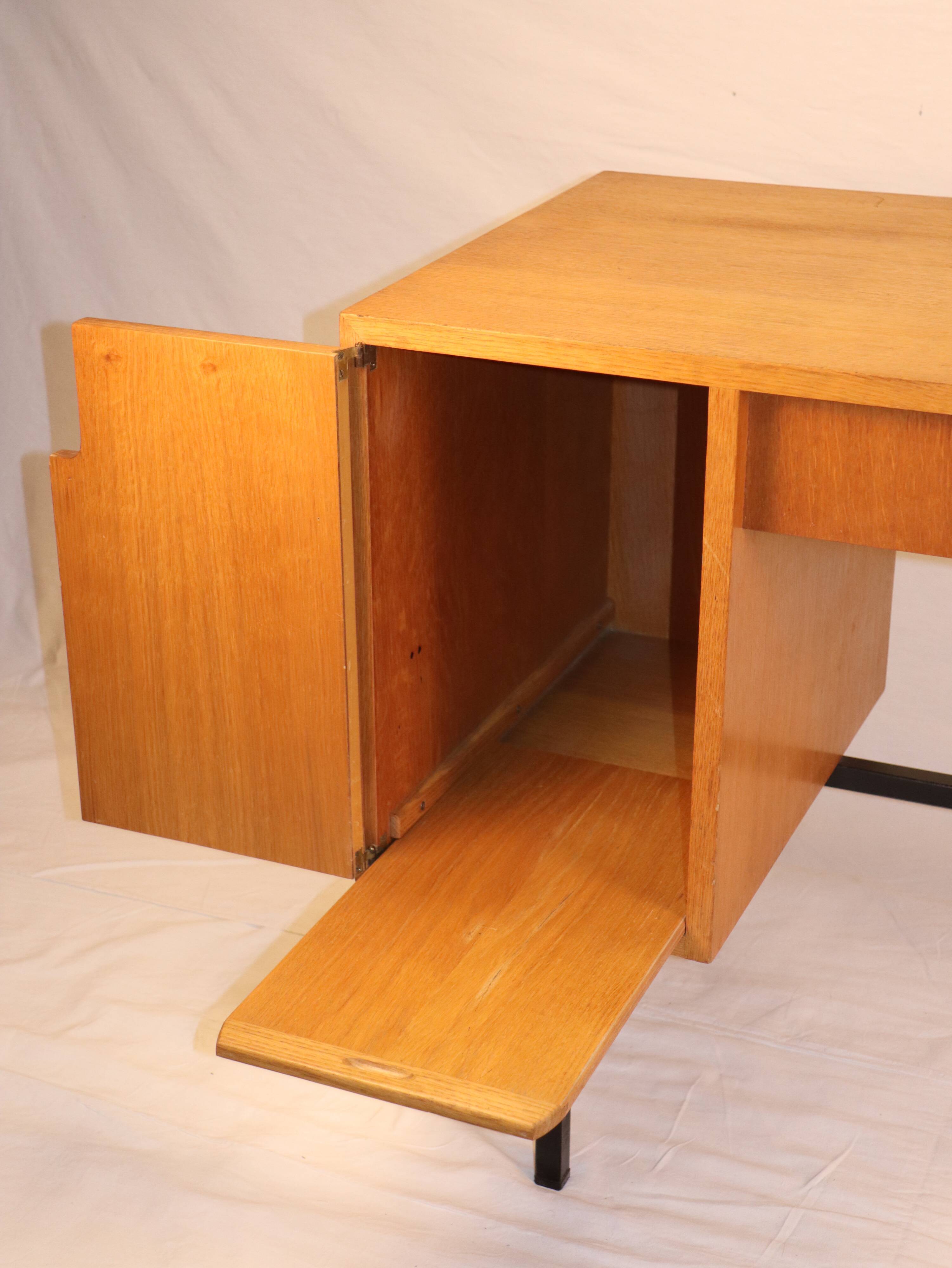 Vintage desk Jacques Hitier 1950