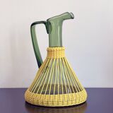 Pitcher blown glass and scoubidou threads