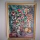 Painting, still life with wild flowers, signed, 70s