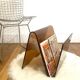 Smoked Plexiglas magazine holder Michel Dumas