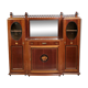Nancy School: Large Art Nouveau mahogany bookcase buffet