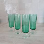 Lot de 4 flûtes vertes modèle Cavalier par Luminarc