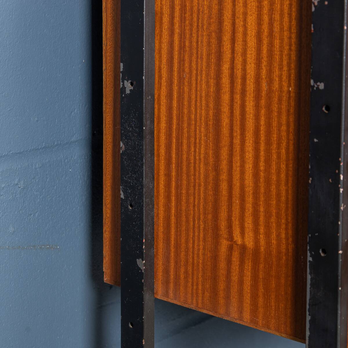 Vintage 20thc italian modular teak wall cabinet c.1960