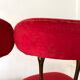 Paire de chaises en velours années 60-70