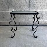 Wrought iron side table