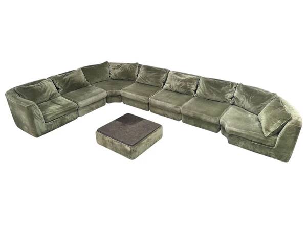 Large vintage modular sofa by Musterring, Germany 1970s