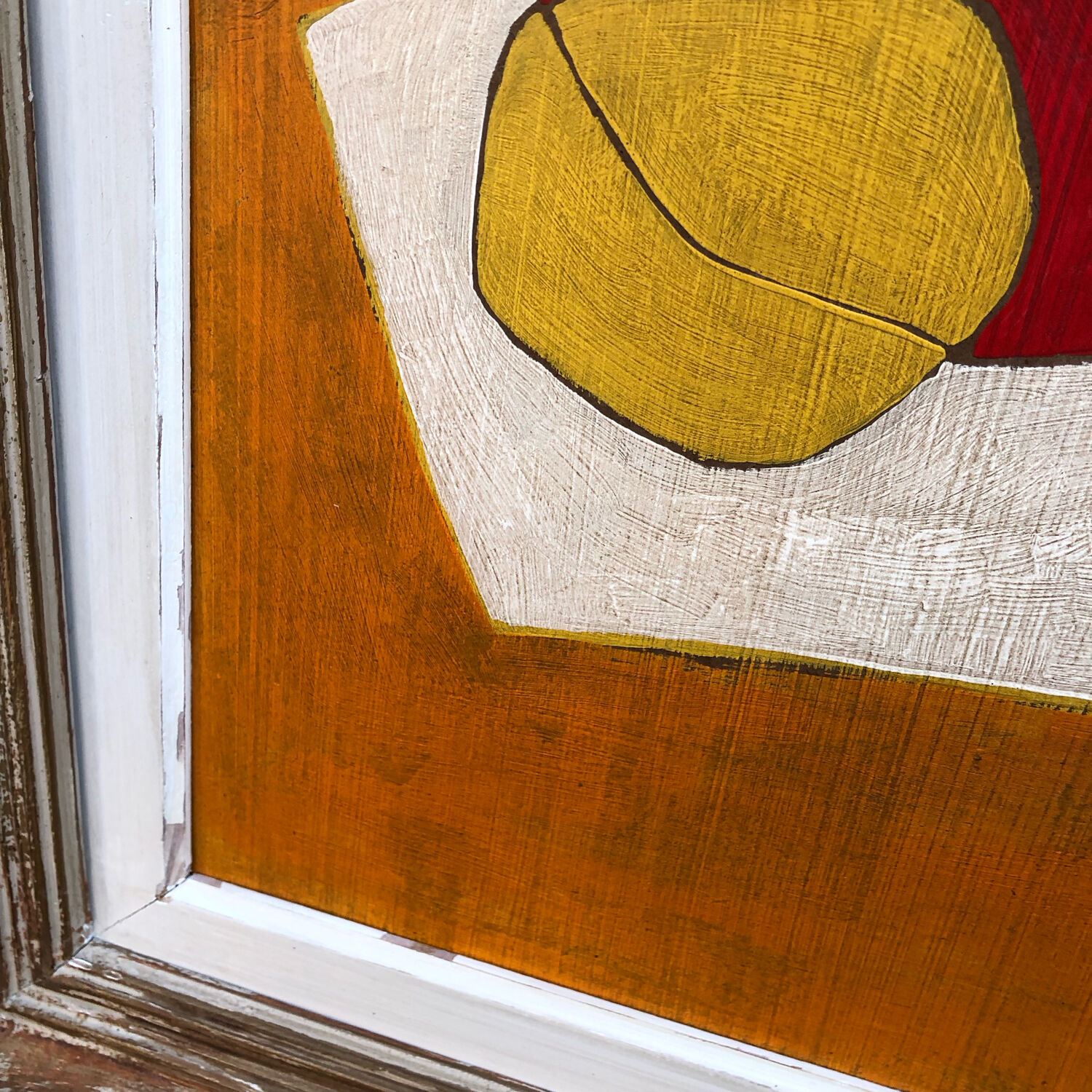 Abstract painting on panel