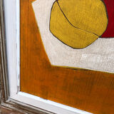 Abstract painting on panel