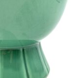 Paul Millet, Art Deco green ceramic vase, Sevres France 1930s