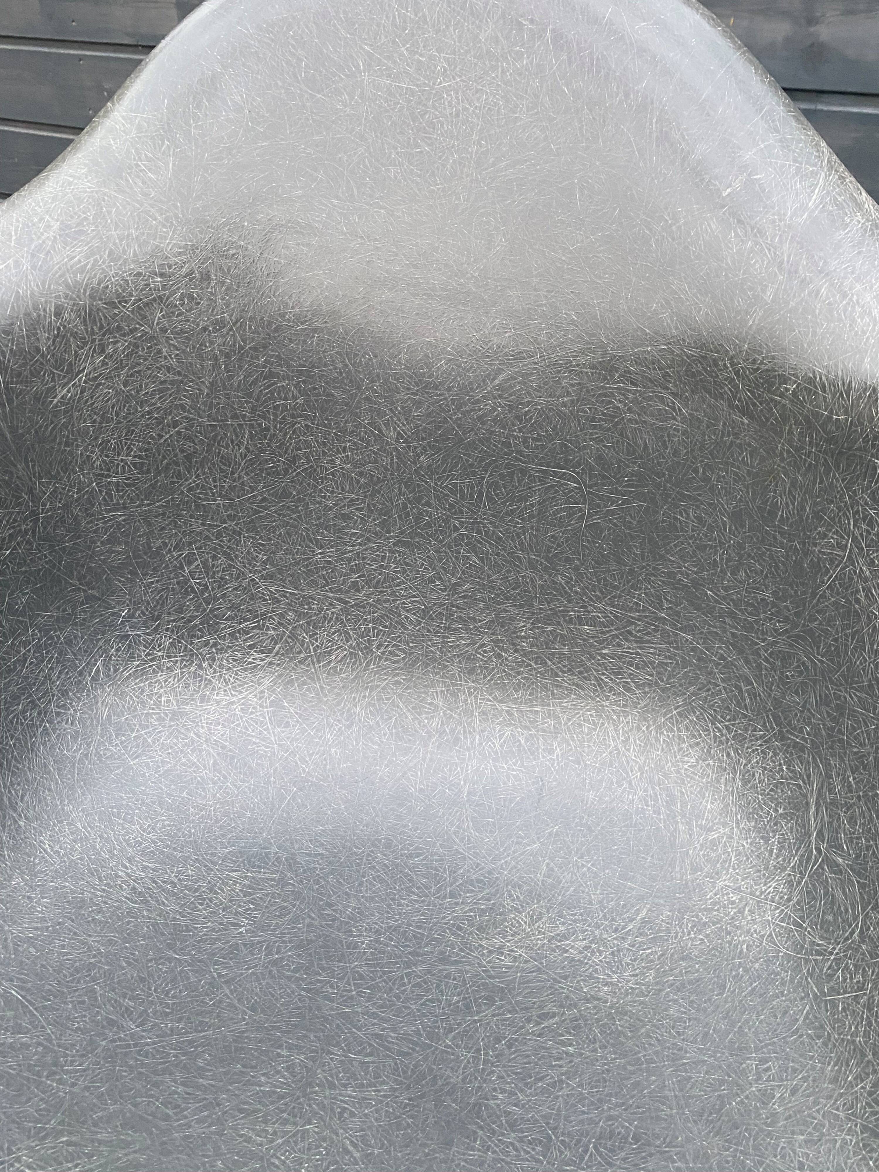 Rar eames armchair, elephant grey, zenith plastics, herman miller
