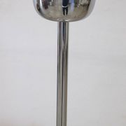 Opaline Glass And Chrome Pendant Light, 1960s