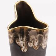 Vintage free-form organic vase - numbered ceramic 1246/23 - mid-century style