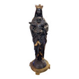 Virgin and Child in bronze 2 silver and gold patinas