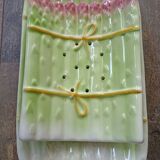 Double asparagus dish, slush sauce boat
