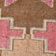 3x11 Pink and Brown Rare Colors Runner Rug, Wool Kilim Rug, 94x320Cm