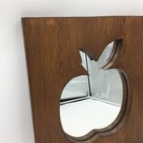 Apple-shaped mirror 36x42cm
