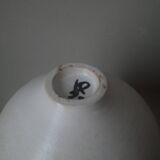 Japandi ceramic salad bowl, second-hand artisanal pottery