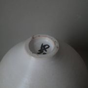 Japandi ceramic salad bowl, second-hand artisanal pottery