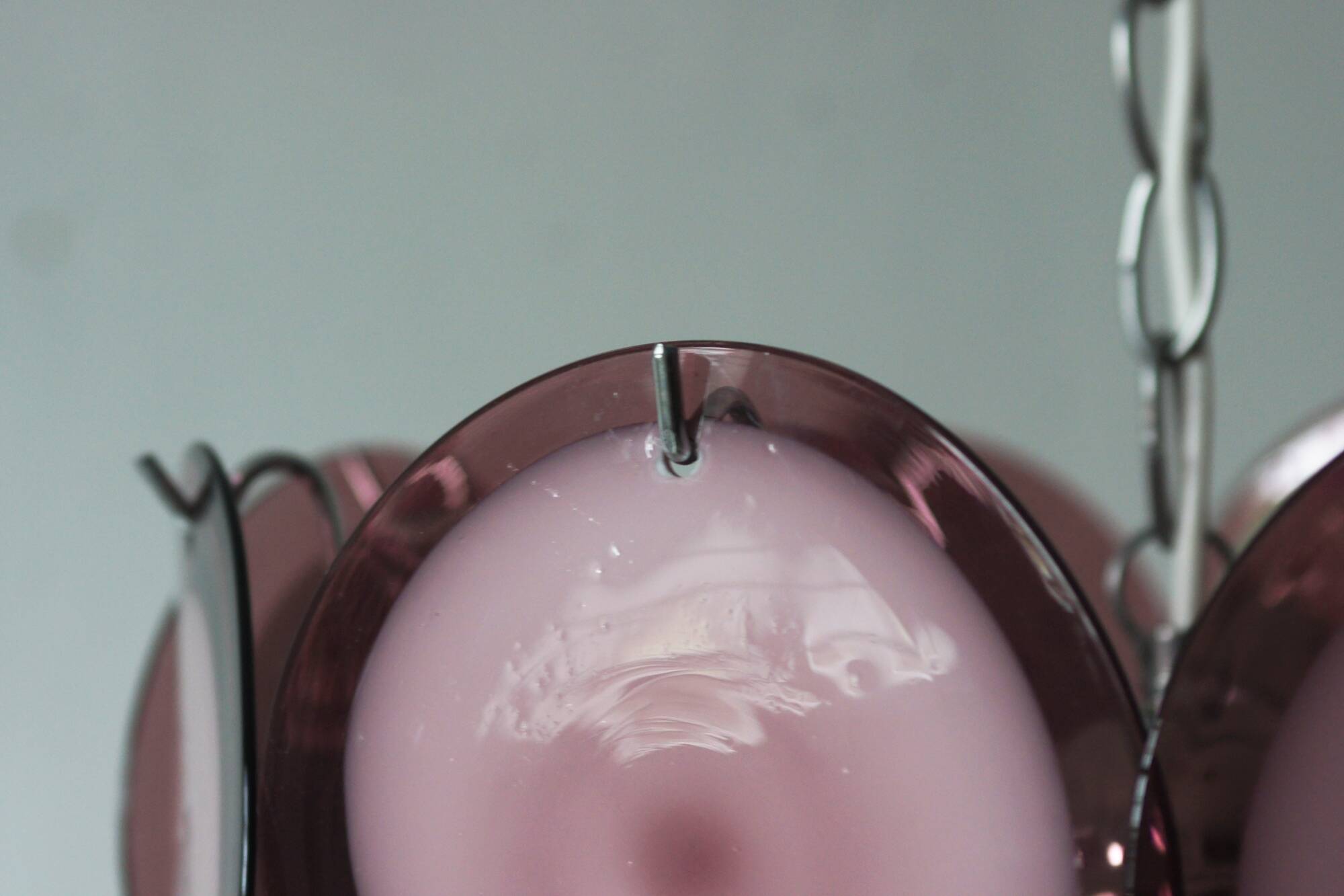 Murano Glass Discs Chandelier from AV Mazzega, 1970s