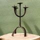 Brutalist wrought iron candle holder, Marolles workshops