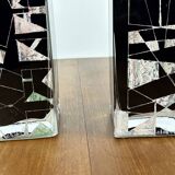 Pair of Cubist Vases by Anatole Riecke 1969