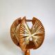 Pair of mid century wooden table lamps