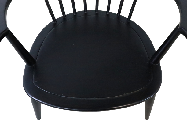 Black bar chair with cushion 'Delmenhorst' Black bar chair with cushion 'Delmenhorst' Black sp
