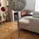 Mother-of-pearl petal floor lamp