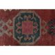 1970s Vintage Turkish Hand-Knotted Wool Cotton Red Runner Rug 90x390
