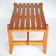 Table basse bois bois à lattes, décoration intérieur