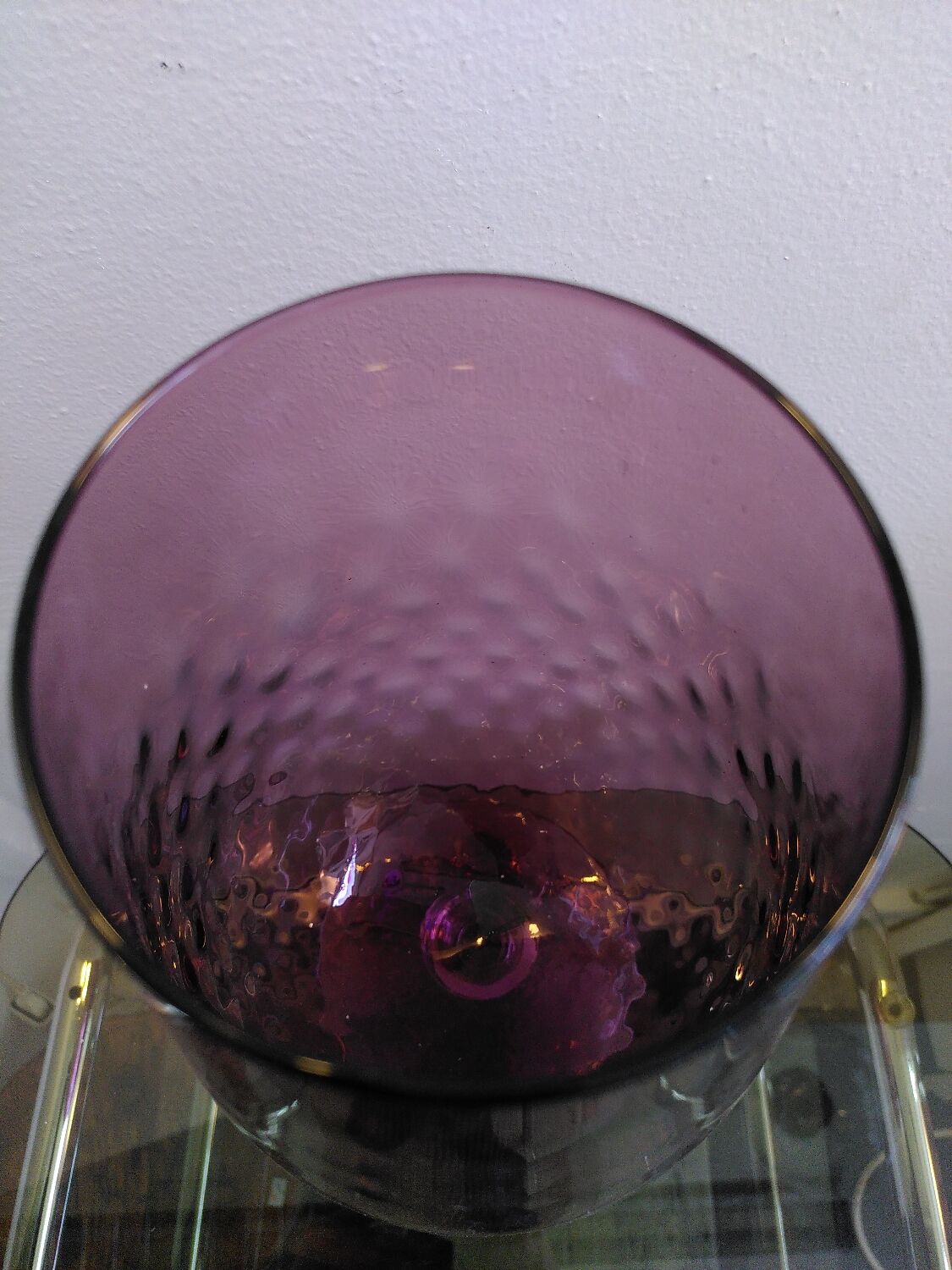 Large blown glass vase, Empoli 1960