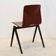 4 Stackable Pagholz Galvanitas s22 industrial dinner chair in light brown, 1960s